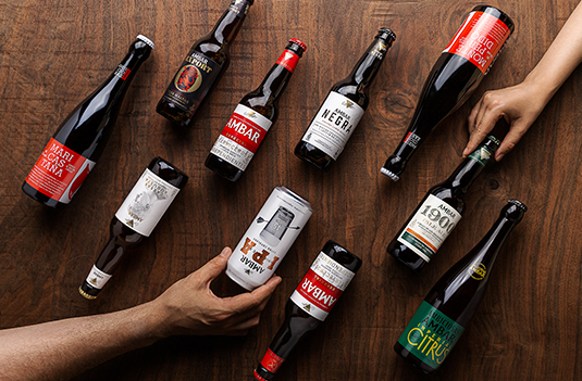 Parada de cervezas especiales