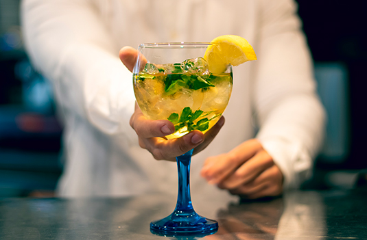 Puesto de mojitos